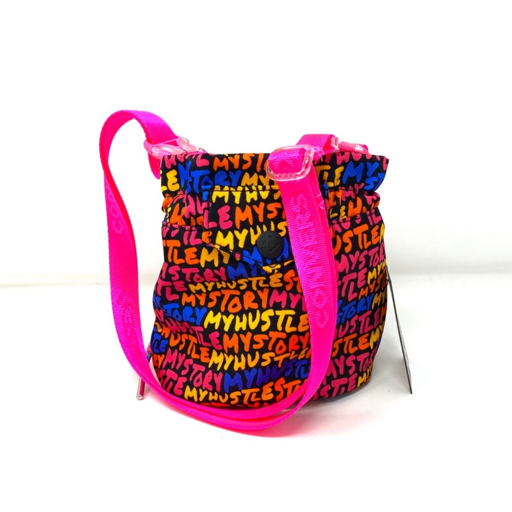 Converse Womens Bag 10021615-A01 MINI BUCKET CROSSBODY Canvas My Story My Hustle - Picture 3 of 5